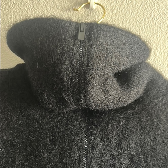 Vince Women's Alpaca Blend Quarter Zip Pullover - Picture 7 of 9